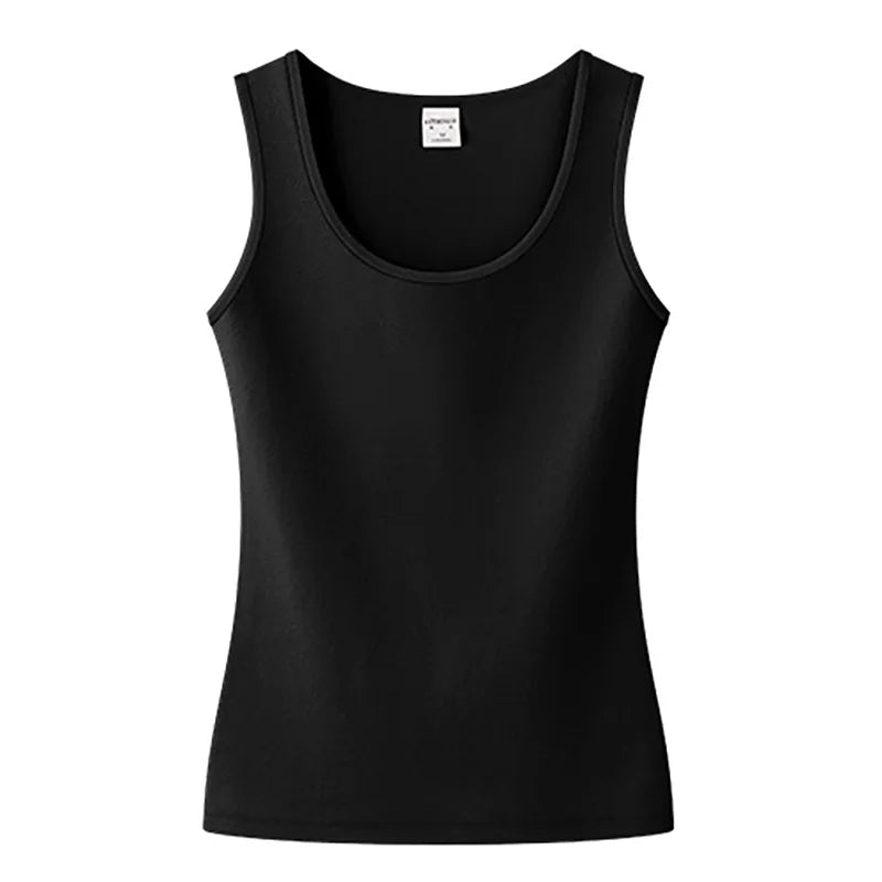 Women Clothing Sleeveless Summer Tops For Woman Cottton Casual Women T-shirts O-NECK Tank for girls Solid Clothes for Lady