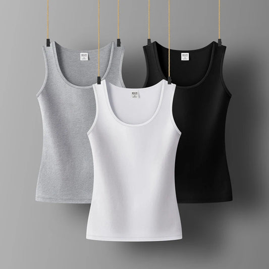 Women Clothing Sleeveless Summer Tops For Woman Cottton Casual Women T-shirts O-NECK Tank for girls Solid Clothes for Lady