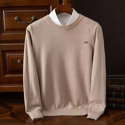 Winter Men's 6XL  Cashmere Sweater Merino Cold Resistant Clothing O-Neck Solid Color Pullover Warm Jersey Jumper Wool Sweaters