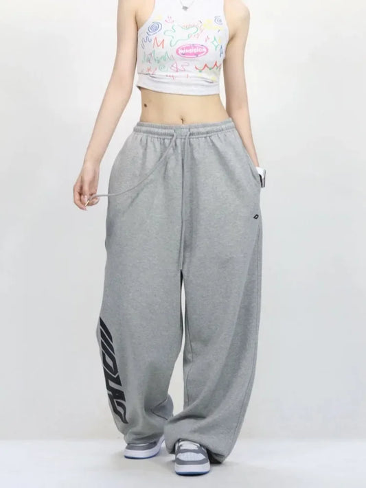 HOUZHOU Y2k Vintage Baggy Woman's Sweatpants Oversized Korean Fashion Harajuku Streetwear Pants Japnese Style Hip Hop Trousers