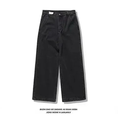 American Fashion Trend Big Pocket Loose Jeans Men Street Y2K New Hip Hop Clearance Spot Oversized Wide-leg Pants Couple Jeans