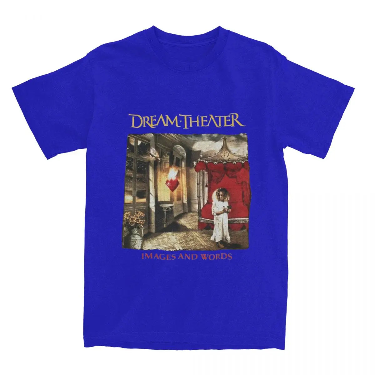 Men Women's Images Dream Theater Music Band T Shirts 100% Cotton Tops Novelty Short Sleeve O Neck Tees Printed T-Shirts