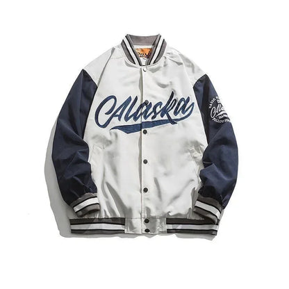 HipHop Multi-letter Embroidery High Quality Baseball Uniform Y2K New American Vintage high Street Men's and Women's Loose coat