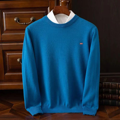 Winter Men's 6XL  Cashmere Sweater Merino Cold Resistant Clothing O-Neck Solid Color Pullover Warm Jersey Jumper Wool Sweaters