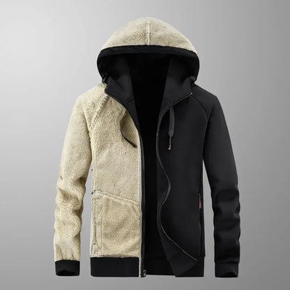 Jackets Male sweatshirt Fleece Men's Jacket Winter Lamb Fleece hoody Mens High Quality Male Warm Cashmere hoodies Men Sportswear