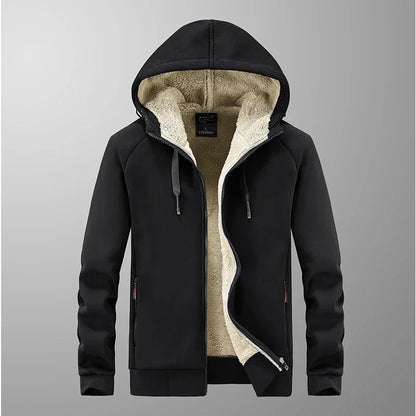 Jackets Male sweatshirt Fleece Men's Jacket Winter Lamb Fleece hoody Mens High Quality Male Warm Cashmere hoodies Men Sportswear