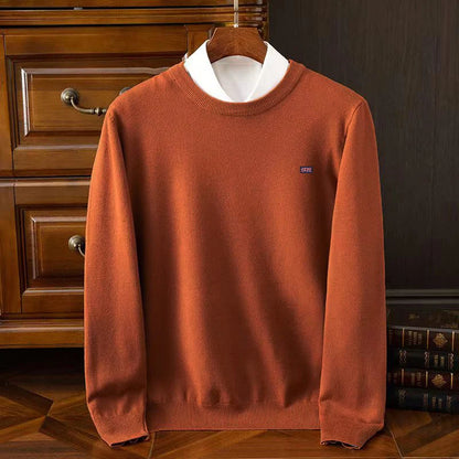 Winter Men's 6XL  Cashmere Sweater Merino Cold Resistant Clothing O-Neck Solid Color Pullover Warm Jersey Jumper Wool Sweaters