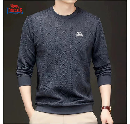 Autumn Winter Men's Color Blocking Sweater Men's Knitting Pullovers O-neck Knitted Sweater Warm Men Jumper Casual Sweater