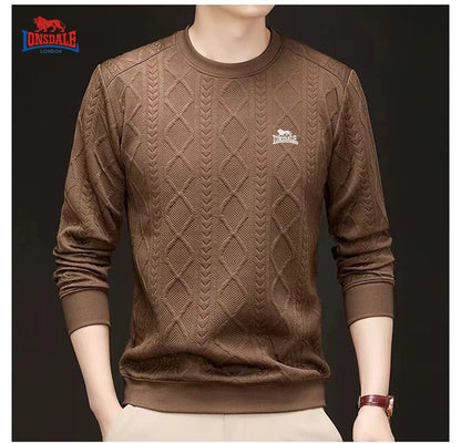 Autumn Winter Men's Color Blocking Sweater Men's Knitting Pullovers O-neck Knitted Sweater Warm Men Jumper Casual Sweater