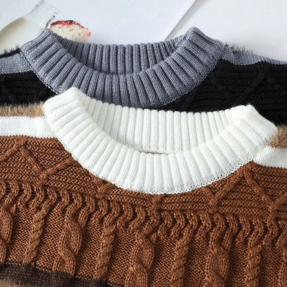 2024 winter new arrival korean style thicken mens warm sweater men fashion sweaters Men's wool pullovers male full size M-3XL