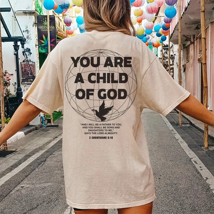 Back Print Harajuku Streetwear Bible Verse T-Shirt Women Trendy Jesus Faith Graphic Tee Unisex Christian Clothing Religious Gift