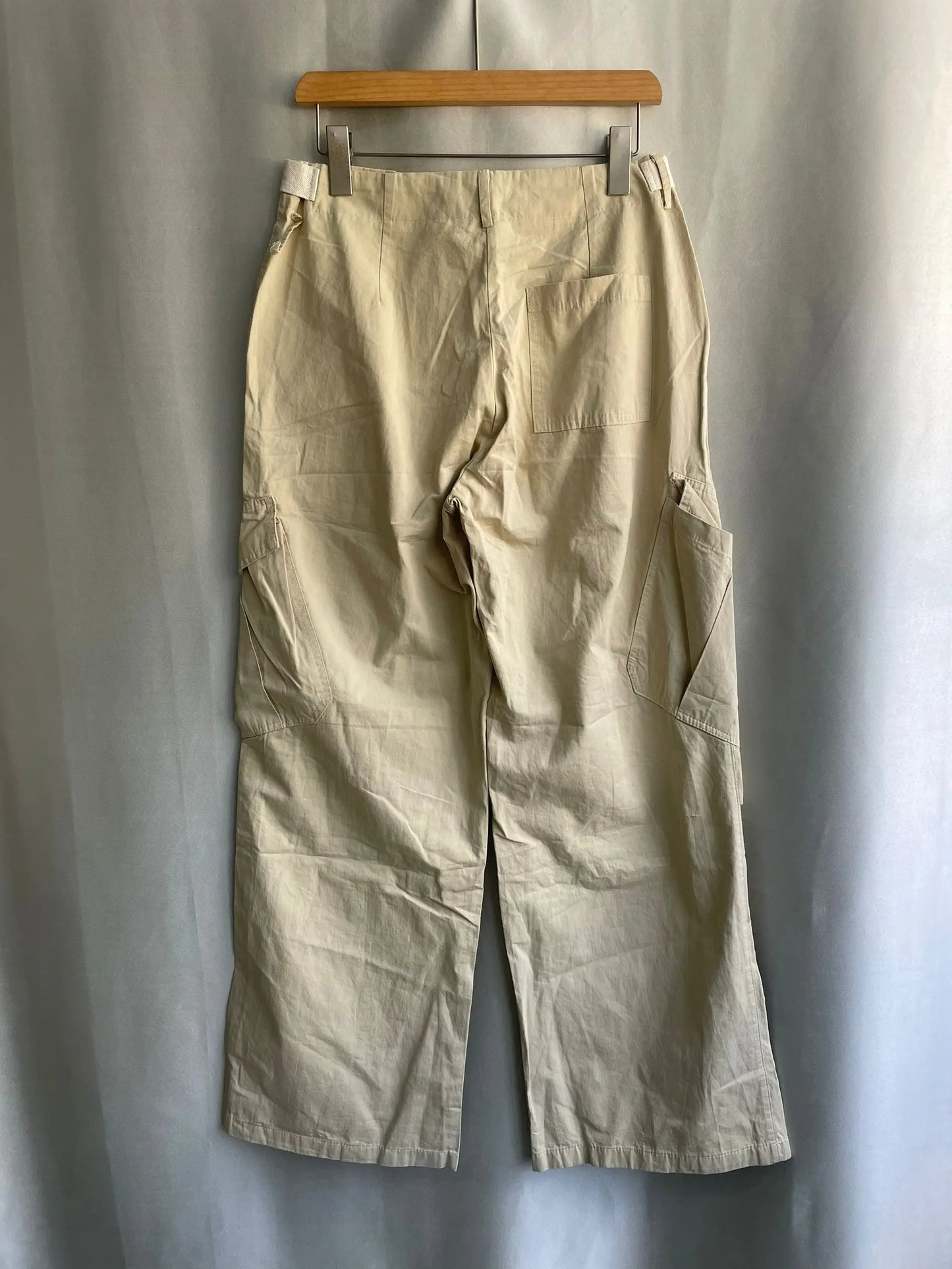 Multiple Pockets Straight Trousers Women 2025 Summer Loose Thin Cargo Pants Y2k Grunge High Waist Casual Wide Leg