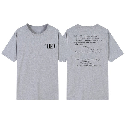 All’s Fair in Love and Poetry T-shirts TTPD Tortured Poets Department Tshirts TS New Album TTPD Merch Shirt Graphic T Shirts