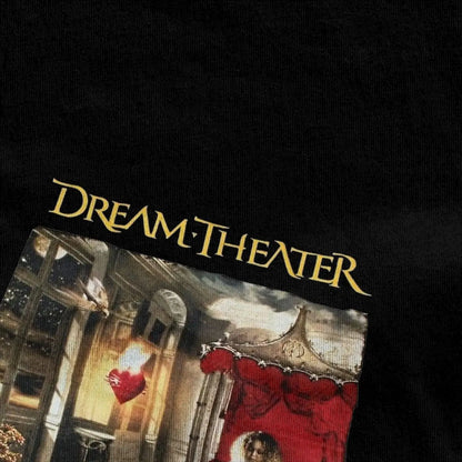 Men Women's Images Dream Theater Music Band T Shirts 100% Cotton Tops Novelty Short Sleeve O Neck Tees Printed T-Shirts