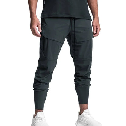 Men's Fashion Casual Pants Gym Fitness Sports Jogging Trousers Streetwear Multi-pocket Cargo Pants Quick Dry Workout Sweatpants