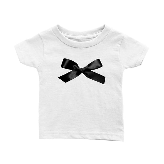 Y2K cute bow pattern print streetwear punk vintage aesthetic Harajuku Women's baby short sleeve sexy slim gothic sweet crop tops