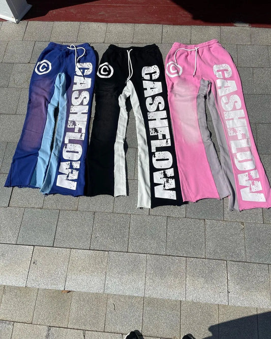 Zsiibo Y2K Women's Sweatpants Bottom printing Stretch Casual Pants Oversize streetwear High Street Vintage Hip Hop Pop Halloween