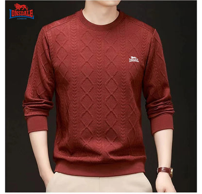 Autumn Winter Men's Color Blocking Sweater Men's Knitting Pullovers O-neck Knitted Sweater Warm Men Jumper Casual Sweater