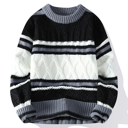 2024 winter new arrival korean style thicken mens warm sweater men fashion sweaters Men's wool pullovers male full size M-3XL