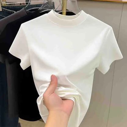 2024 New Summer Casual Women T-Shirt Short Sleeve Korean Style Loose Tshirt Tops Women Bottoming Female Clothing T274