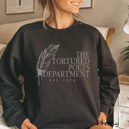 The Tortured Poets Departmentest 2024 Printed Sweatshirts Women Men Causal TTDP Hoodie Harajuku in My Era Merch Womans Clothing