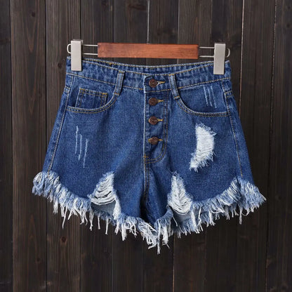 Denim Booty Shorts with Fur Lining for Women, Sexy Short Jeans for Female,Casual and Fashionable, Big Size, High Waisted, Summer