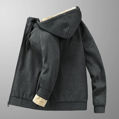 Jackets Male sweatshirt Fleece Men's Jacket Winter Lamb Fleece hoody Mens High Quality Male Warm Cashmere hoodies Men Sportswear