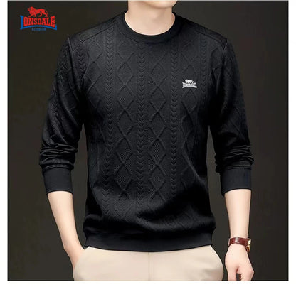 Autumn Winter Men's Color Blocking Sweater Men's Knitting Pullovers O-neck Knitted Sweater Warm Men Jumper Casual Sweater