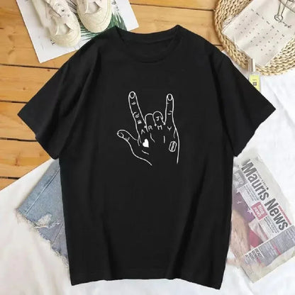 Jungkook Hand Tattoos Graphic Tee T-Shirt women's  Sumemr Pritn Tshirt Kpop Korean Fashion Woman Clothing Top 80056